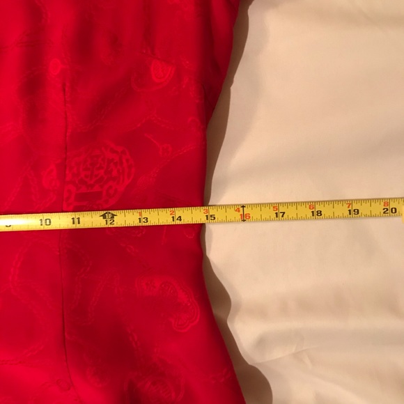 Authentics Chinese Silk Dress Red Beautiful US 8 - Picture 16 of 16